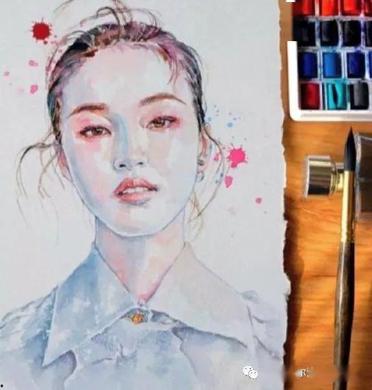 明星动漫水彩画,水彩绘卷中的璀璨星光